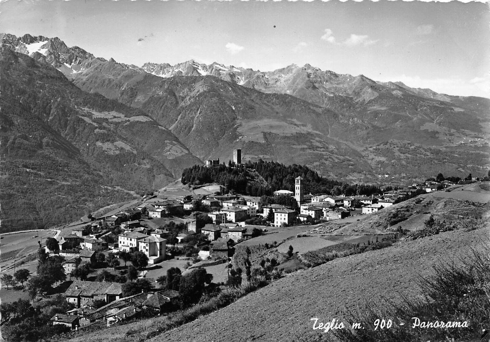 Cartolina - Postcard - Teglio - Panorama - 1960