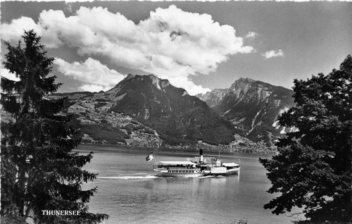 Cartolina - Postcard - Thunersee - boat - barca - …