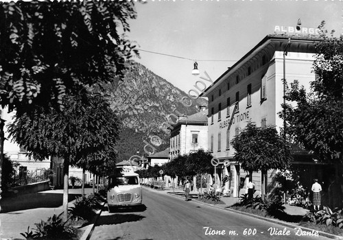 Cartolina - Postcard - Tione - Via Dante - 1959