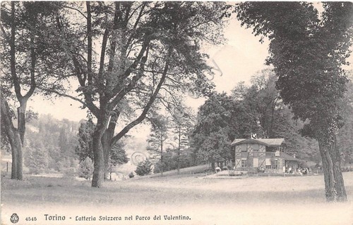 Cartolina - Postcard - Torino - Latteria Svizzera nel Parco …