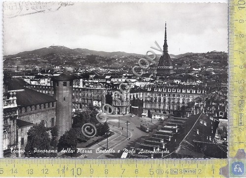 Cartolina - Postcard - Torino - Panorma - Piazza Castello …
