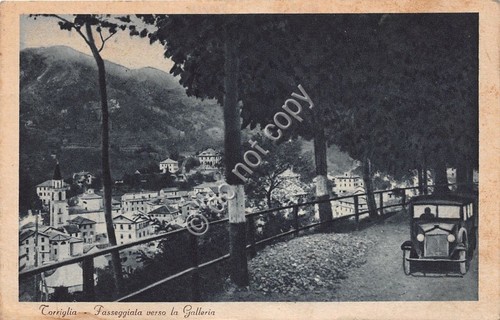 Cartolina - Postcard - Torriglia - Passeggiata verso galleria - …