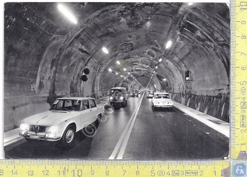 Cartolina - Postcard - Traforo del Monte Bianco - auto …