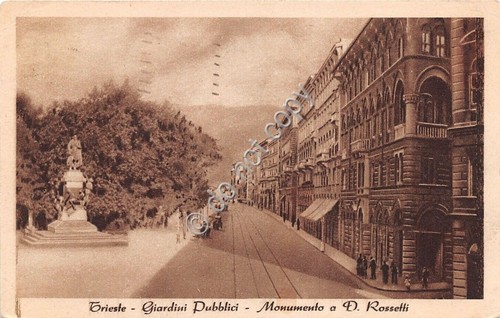 Cartolina - Postcard - Trieste - Giardini Pubblici - animata …