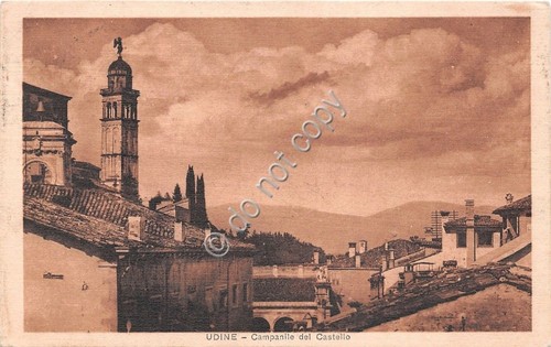 Cartolina - Postcard - Udine - panorama - Campanile - …