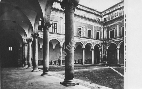 Cartolina - Postcard - Urbino Palazzo Ducale Cortile Ed. Alinari