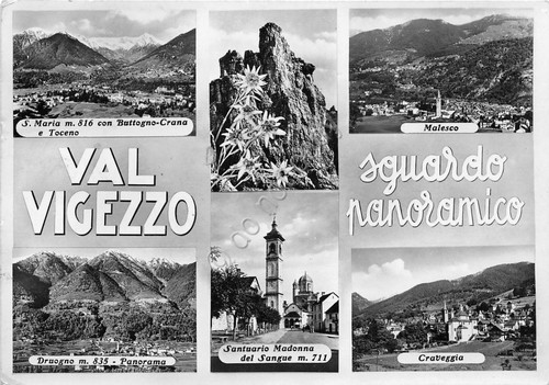 Cartolina - Postcard - Val Vigezzo - Craveggia - Druogno …