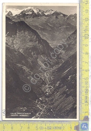 Cartolina - Postcard - Valle Poschiavo e gruppo Bernina - …
