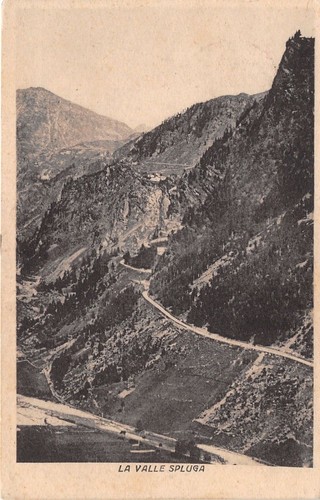 Cartolina - Postcard - Valle Spulga - strada - Panorama …