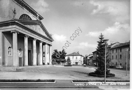 Cartolina - Postcard - Vaprio D'Adda - Piazza della Chiesa …
