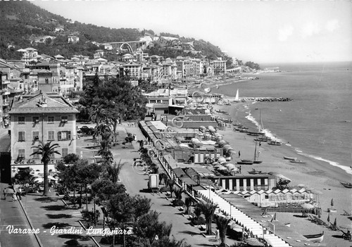 Cartolina - Postcard - Varazze - Giardini Lungomare - Stabilimenti …