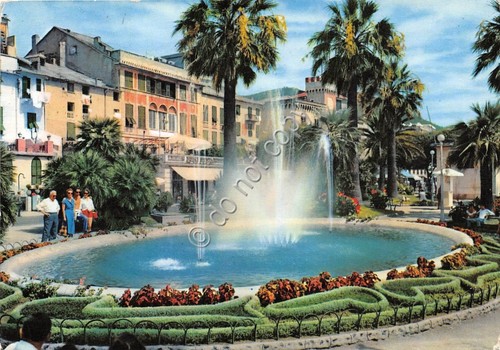 Cartolina - Postcard - Varazze Vasca dei giardini sul lungomare …