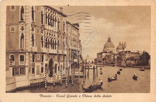 Cartolina - Postcard - Venezia - Canal Grande - Chiesa …