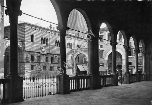 Cartolina - Postcard - Verona - Piazza Dante - 1942