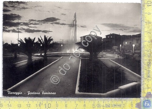 Cartolina - Postcard - Viareggio - Fontana Luminosa - 1949