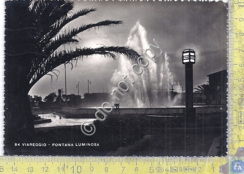 Cartolina - Postcard - Viareggio - Fontana Luminosa - 1950