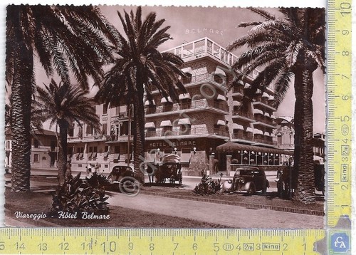 Cartolina - Postcard - Viareggio - Hotel Belmare - auto …