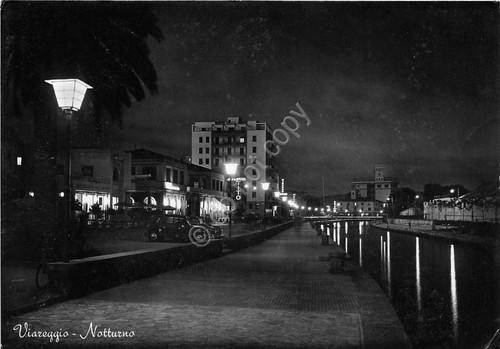 Cartolina - Postcard - Viareggio - Notturno - anni '60 …