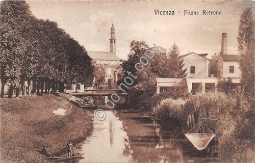 Cartolina - Postcard - Vicenza - Fiume Retrone - panorama …