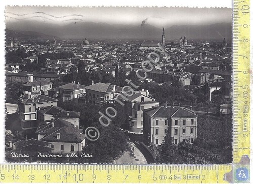 Cartolina - Postcard - Vicenza - Panorama dall'alto - 1955