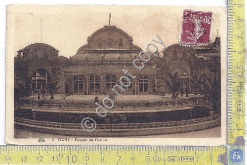 Cartolina - Postcard - Vichy - Facade du Casino - …