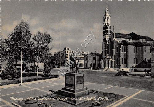 Cartolina - Postcard - Vigevano Chiesa Madonna di Pompei Monumento …