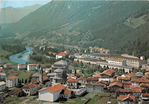 Cartolina - Postcard - Villa D'Ogna - panorama - 1997