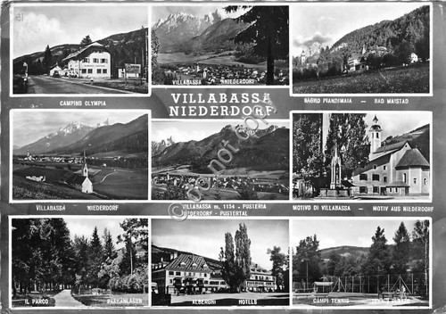 Cartolina - Postcard - Villabassa - vedutine - 1959