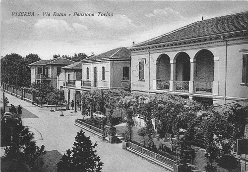 Cartolina - Postcard - Viserba - Pensione Torino - anni …