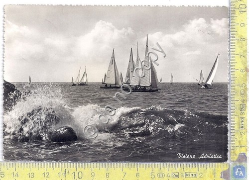 Cartolina - Postcard - Visione Adriatica - barche - 1954 …