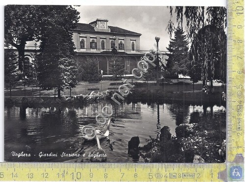 Cartolina - Postcard - Voghera - Giardini Stazione - Laghetto …