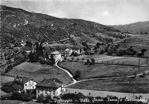 Cartolina - Postcard - Voltaggio - Villa Sacco - Trovo …