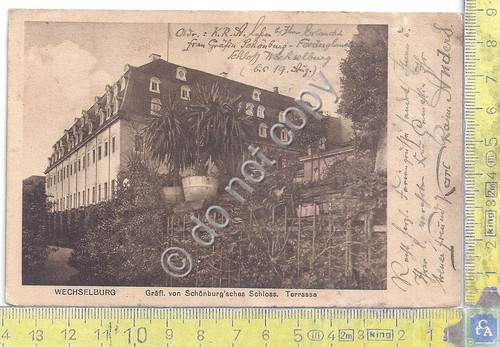 Cartolina - Postcard - Welchselburg - Schonburg'sches Schloss - 1919