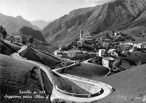 Cartolina - Postcard - Zambla - Panorama - anni '50