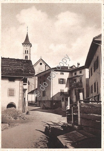 Cartolina - Postcard - Ziano - via del paese - …