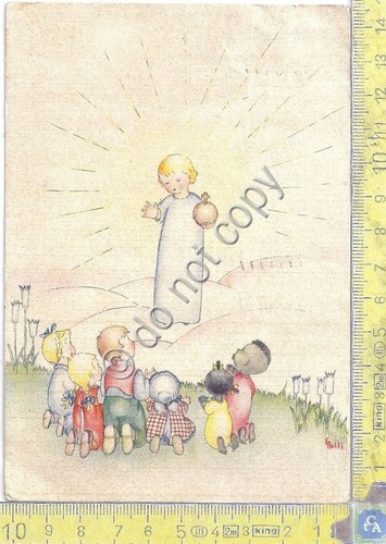 Cartolina - Postcard -Illustrata - Buona Pasqua - bimbi - …