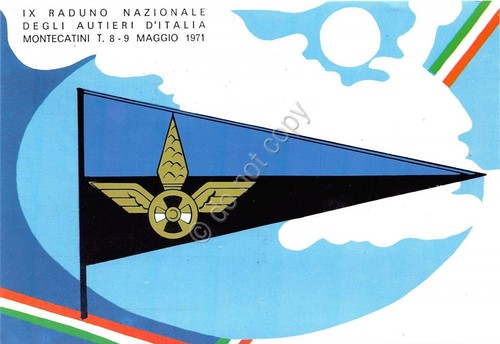 Cartolina - Postcard- Montecatini - IX Raduno Autieri - Timbro …