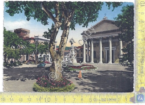 Cartolina - Postcard Chiavari Cattedrale Municipio colorata1956 (Genova)