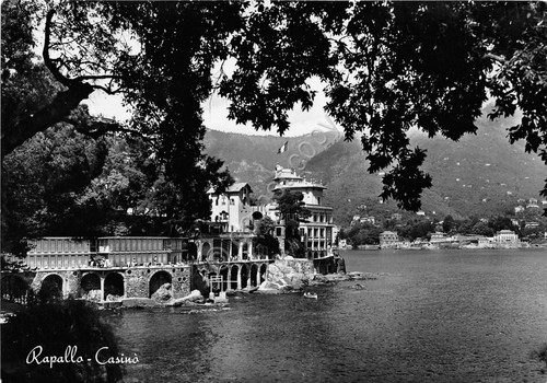 Cartolina - Rapallo - Casinò - 1952