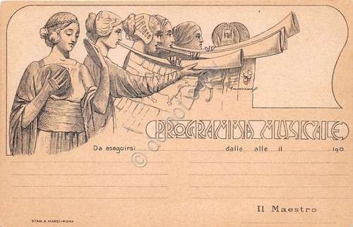 Cartolina - Reggimentale - 23° Reggimento Fanteria - Programma Musicale …