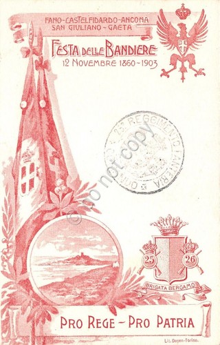 Cartolina - Reggimentale - 25° Reggimento Fanteria - Festa delle …
