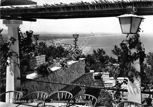 Cartolina - Rimini Miramare Panorama da Edenrock 1963