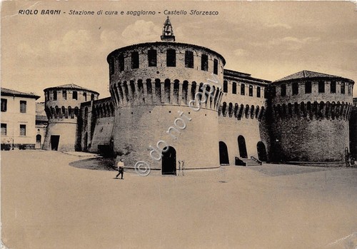 Cartolina - Riolo Bagni Castello Sforzesco