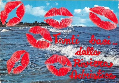 Cartolina - Riviera Adriatica panorama mare Baci 1989 (Forl?)