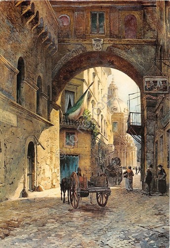 Cartolina - Roma - Arco S. Marco - Centenario Banco …