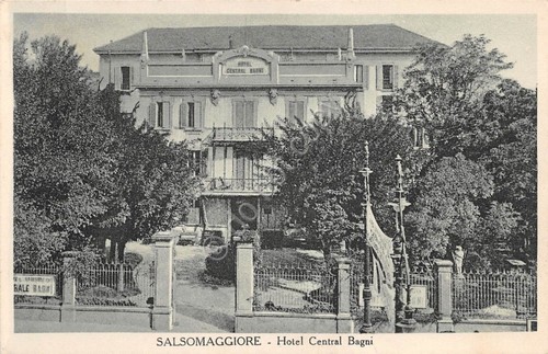 Cartolina - Salsomaggiore - Hotel Central Bagni - 1935