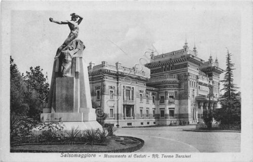 Cartolina - Salsomaggiore - Monumento ai Caduti - Terme Berzieri …