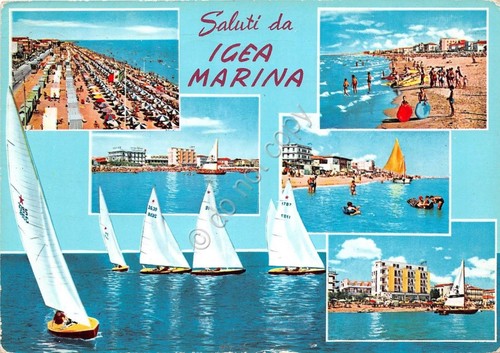 Cartolina - Saluti da - Igea Marina - Vedutine - …