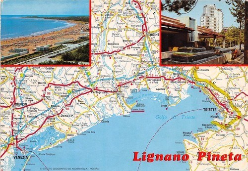 Cartolina - Saluti da - Lignano Pineta - Vedutine - …