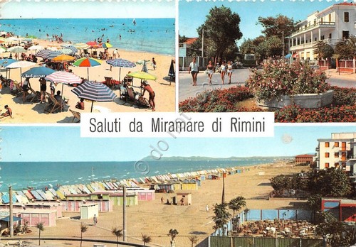 Cartolina - Saluti da - Miramare di Rimini - Vedutine …